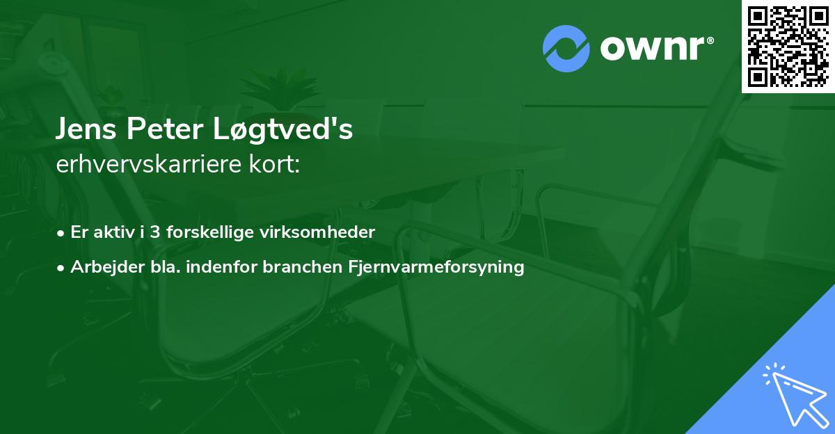 Jens Peter Løgtved's erhvervskarriere kort