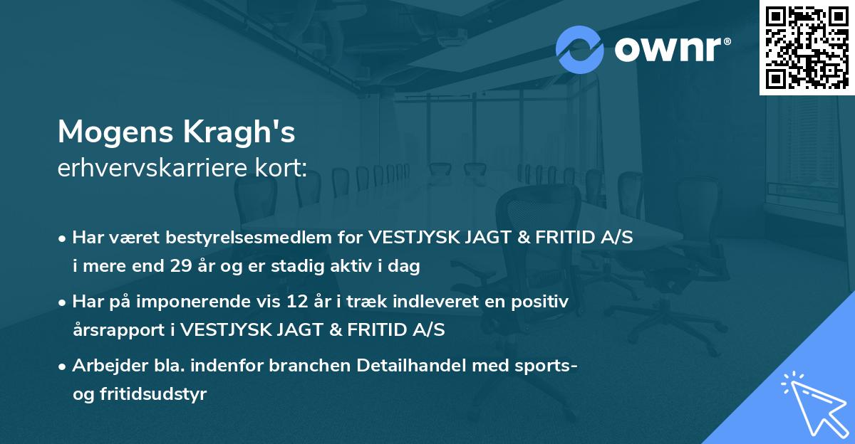 Mogens Kragh's erhvervskarriere kort