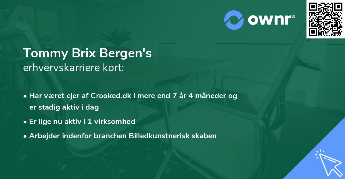Tommy Brix Bergen's erhvervskarriere kort