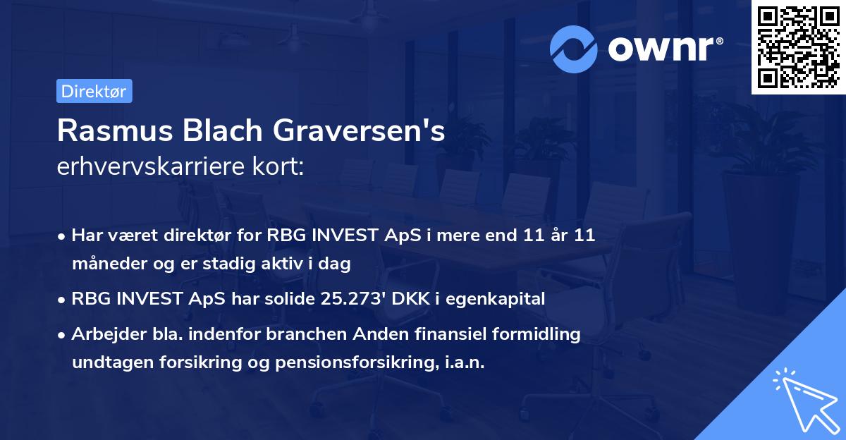 Rasmus Blach Graversen's erhvervskarriere kort