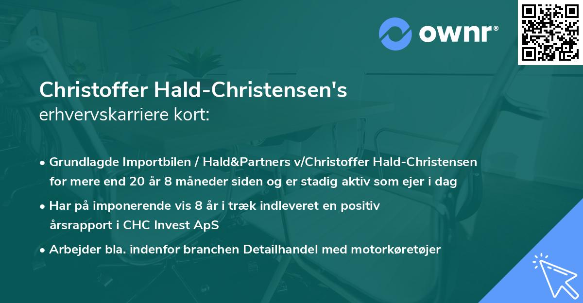 Christoffer Hald-Christensen's erhvervskarriere kort