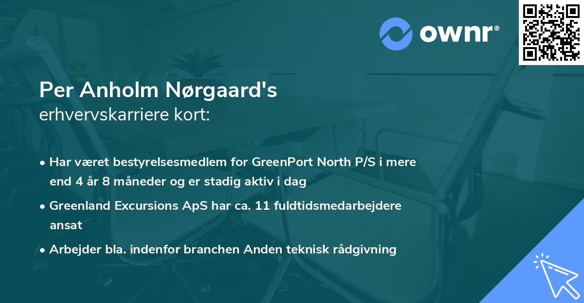 Per Anholm Nørgaard's erhvervskarriere kort