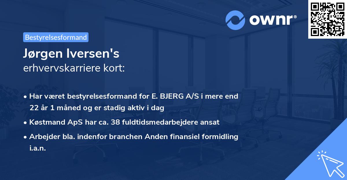 Jørgen Iversen's erhvervskarriere kort