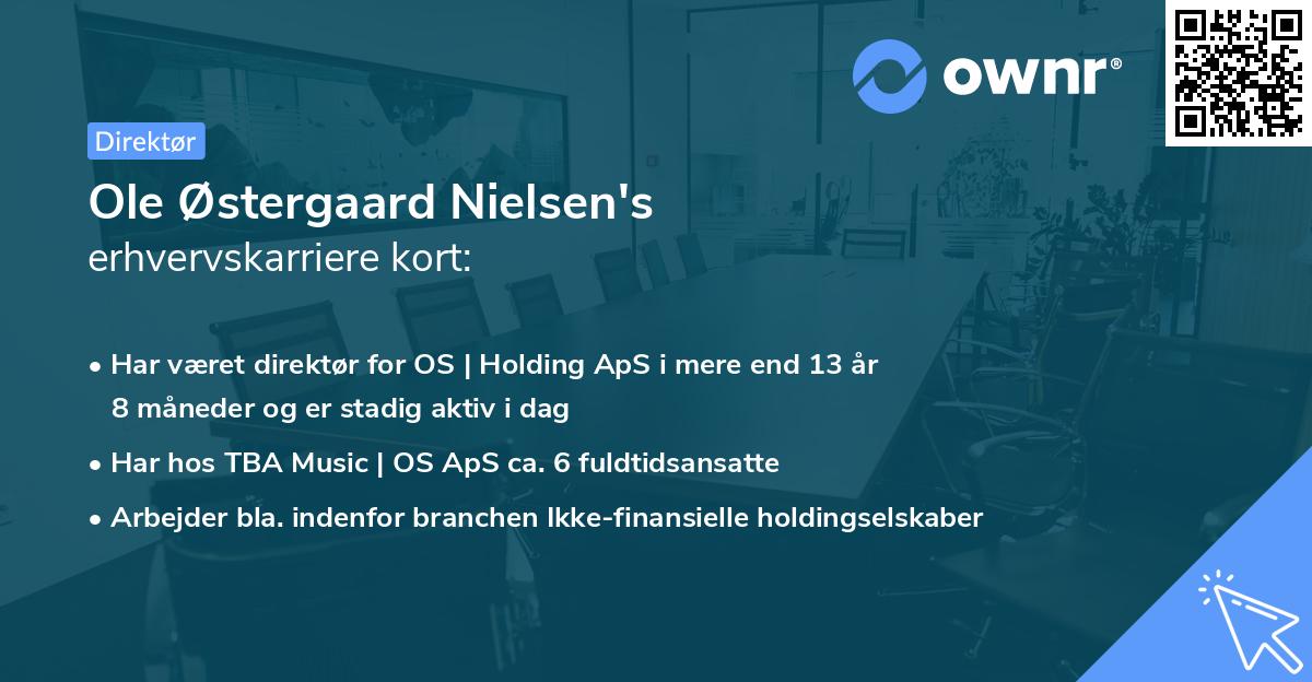 Ole Østergaard Nielsen's erhvervskarriere kort