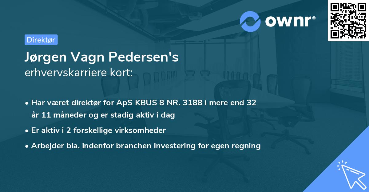 Jørgen Vagn Pedersen's erhvervskarriere kort