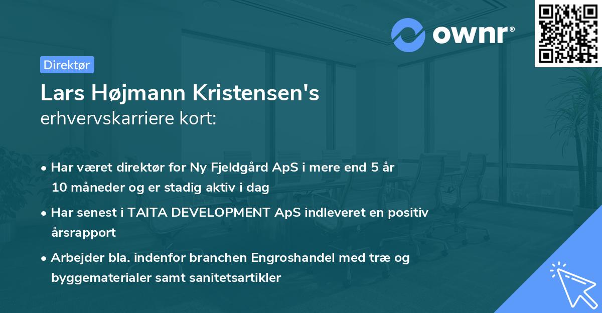 Lars Højmann Kristensen's erhvervskarriere kort