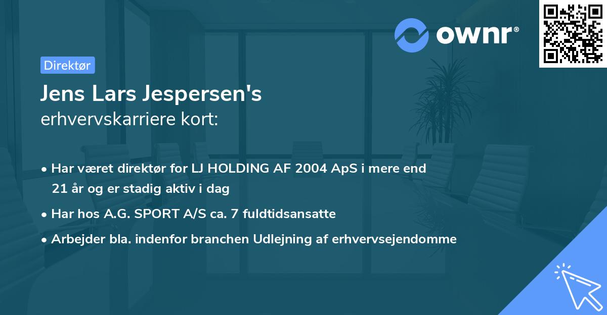 Jens Lars Jespersen's erhvervskarriere kort