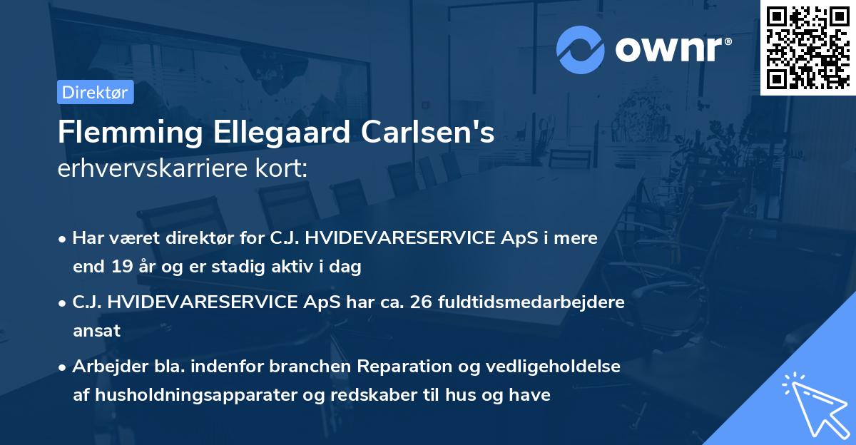 Flemming Ellegaard Carlsen's erhvervskarriere kort