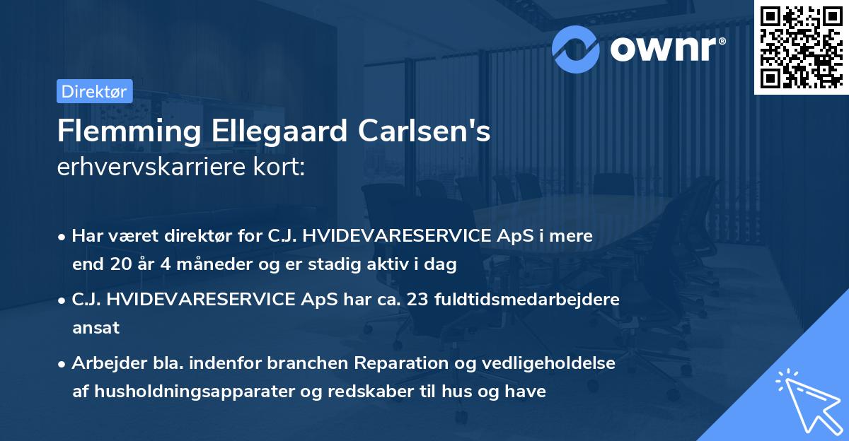 Flemming Ellegaard Carlsen's erhvervskarriere kort