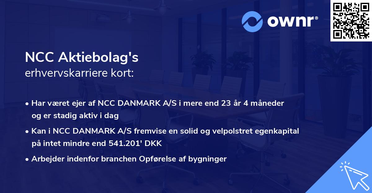 NCC Aktiebolag's erhvervskarriere kort