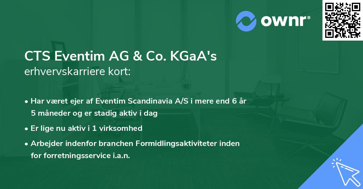 CTS Eventim AG & Co. KGaA's erhvervskarriere kort