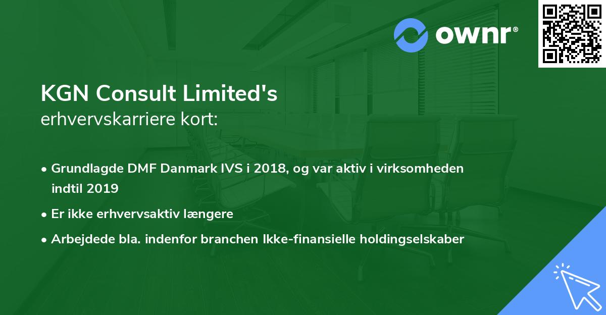 KGN Consult Limited's erhvervskarriere kort