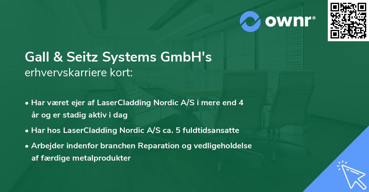 Gall & Seitz Systems GmbH's erhvervskarriere kort