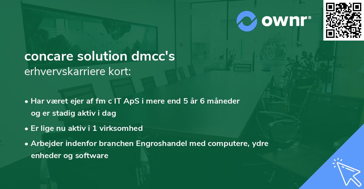 concare solution dmcc's erhvervskarriere kort