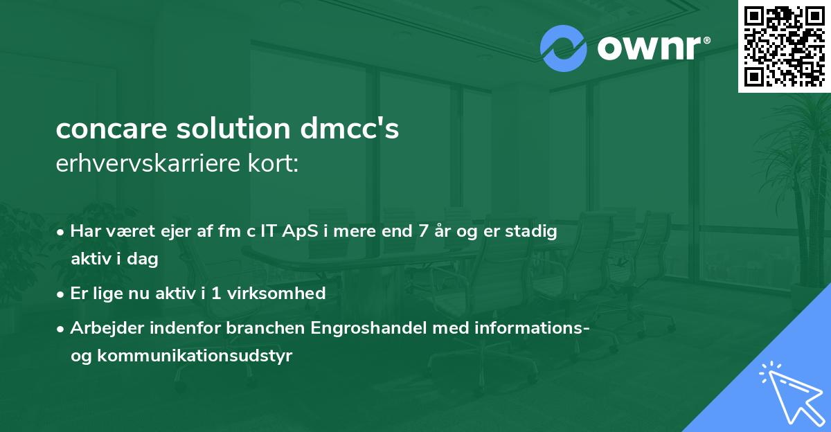 concare solution dmcc's erhvervskarriere kort