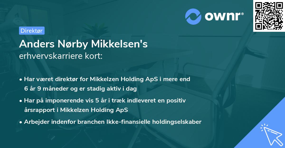 Anders Nørby Mikkelsen's erhvervskarriere kort
