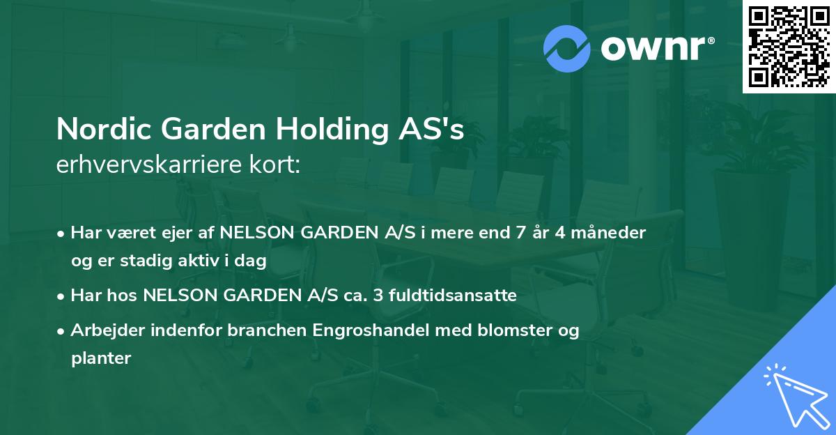 Nordic Garden Holding AS's erhvervskarriere kort