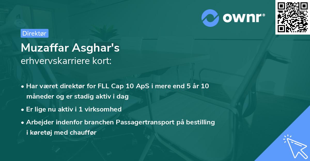 Muzaffar Asghar's erhvervskarriere kort