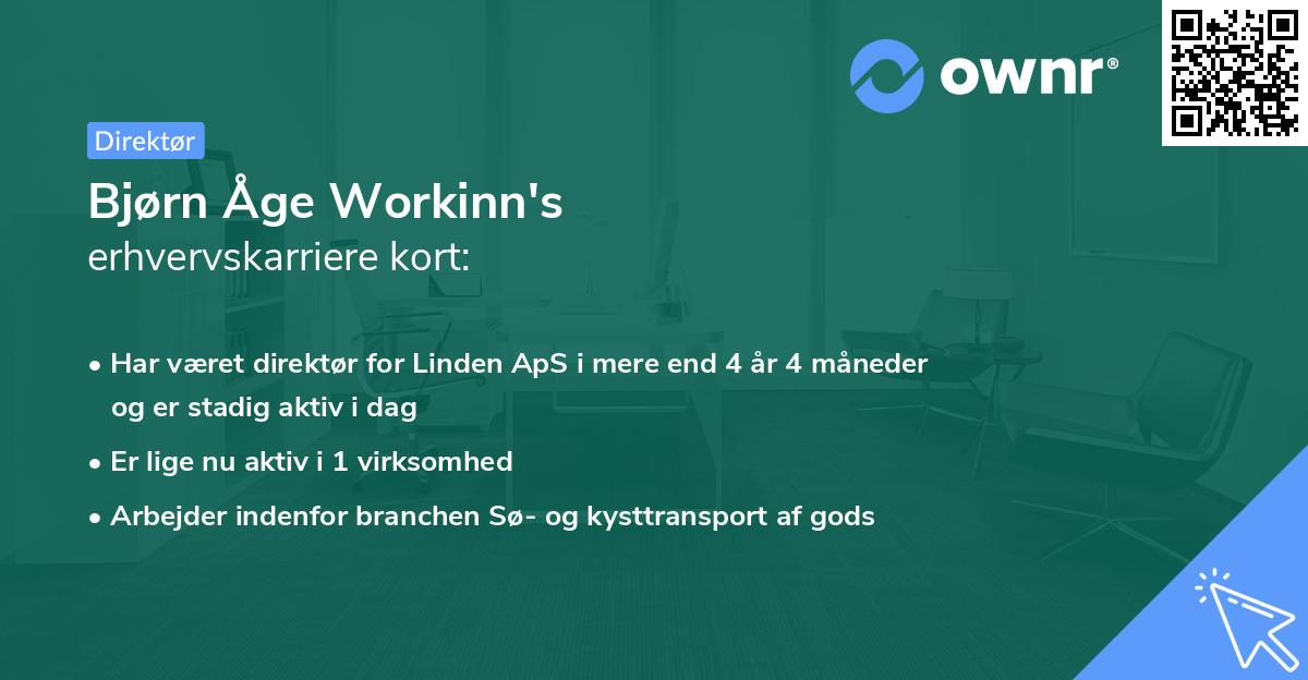 Bjørn Åge Workinn's erhvervskarriere kort