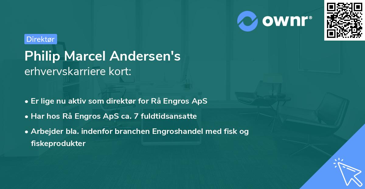 Philip Marcel Andersen's erhvervskarriere kort