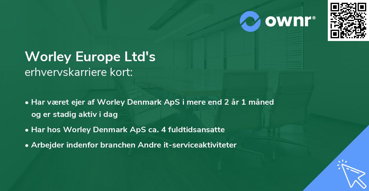 Worley Europe Ltd's erhvervskarriere kort