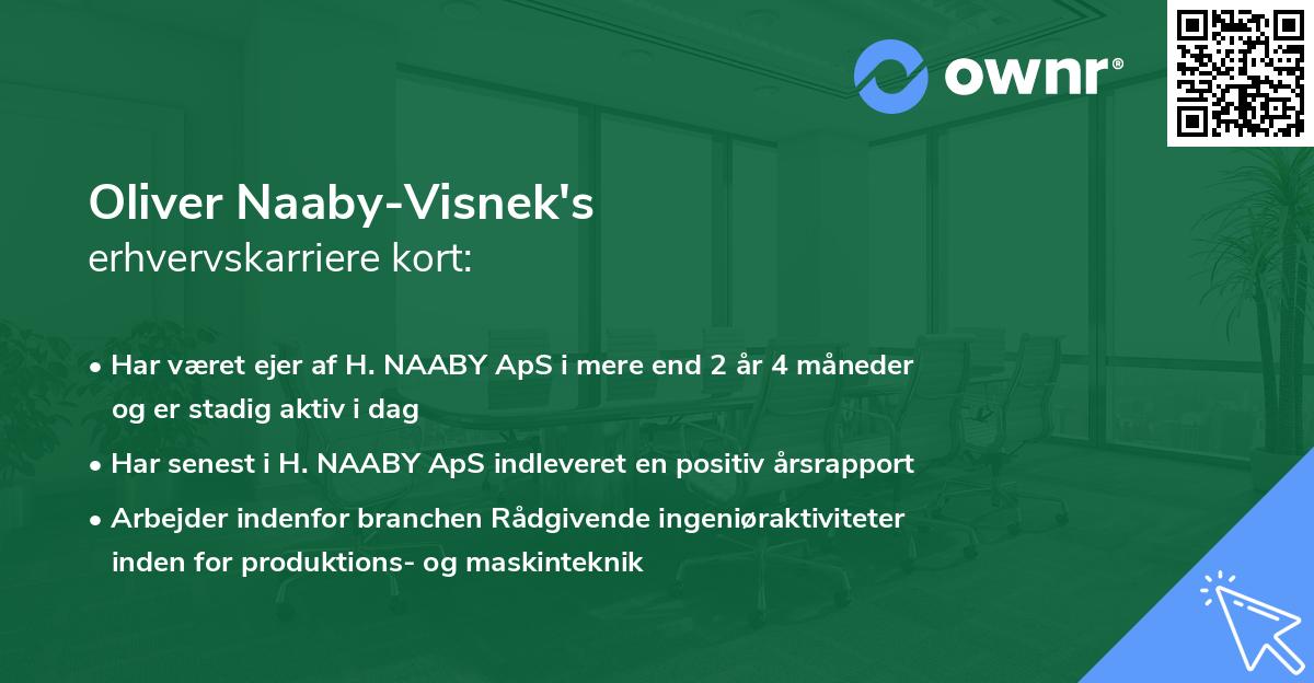 Oliver Naaby-Visnek's erhvervskarriere kort