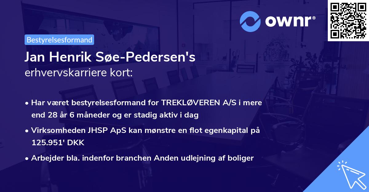 Jan Henrik Søe-Pedersen's erhvervskarriere kort