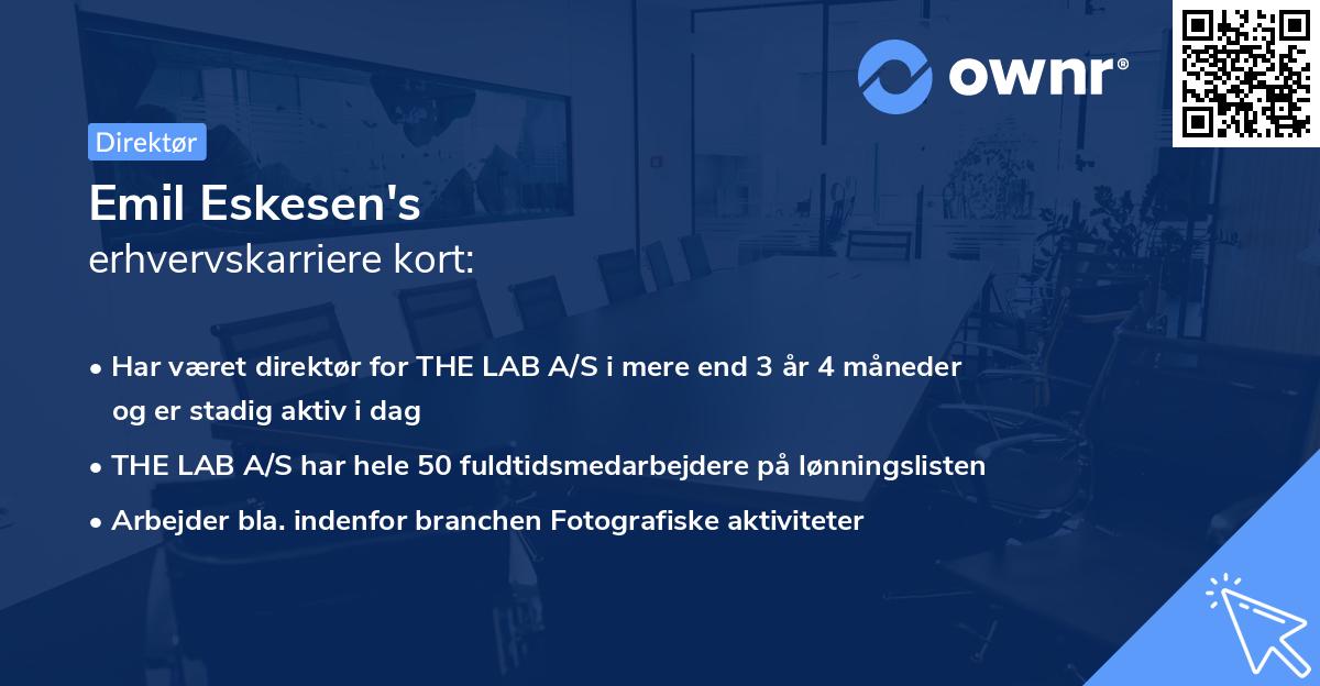 Emil Eskesen's erhvervskarriere kort