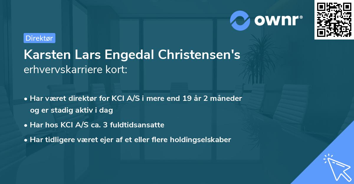 Karsten Lars Engedal Christensen's erhvervskarriere kort