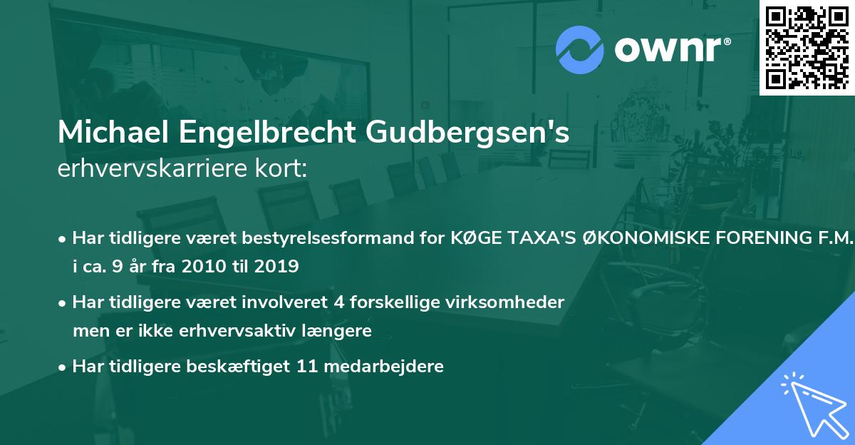 Michael Engelbrecht Gudbergsen's erhvervskarriere kort