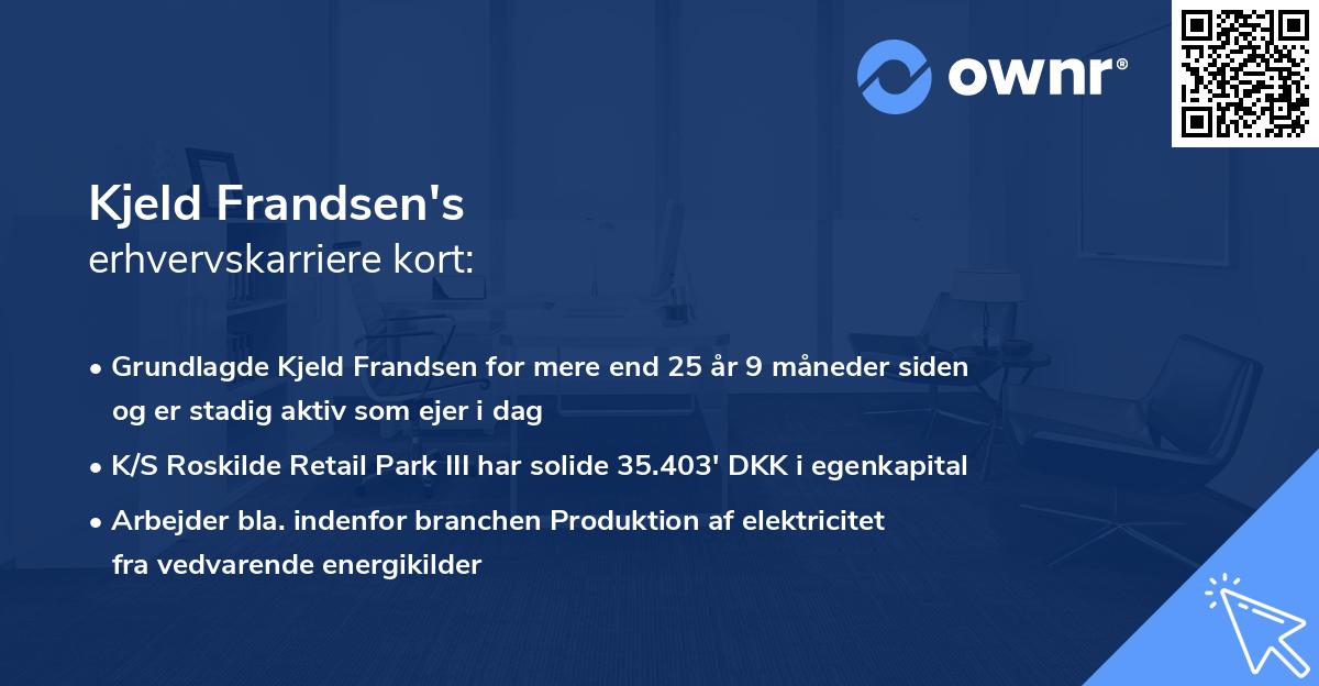 Kjeld Frandsen's erhvervskarriere kort