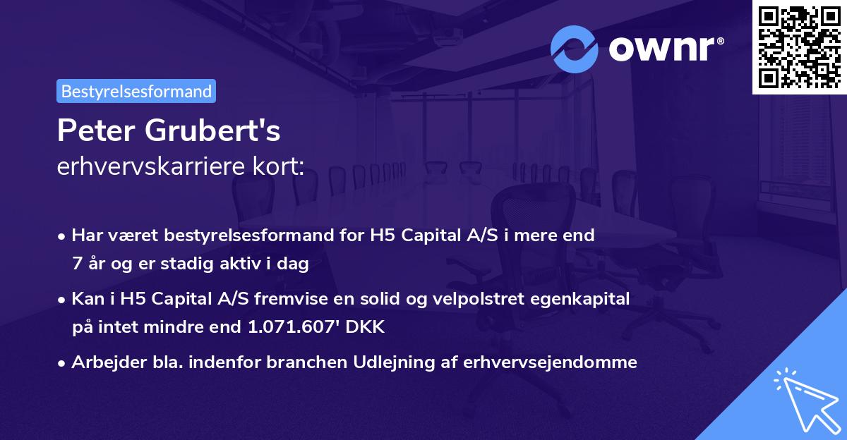 Peter Grubert's erhvervskarriere kort