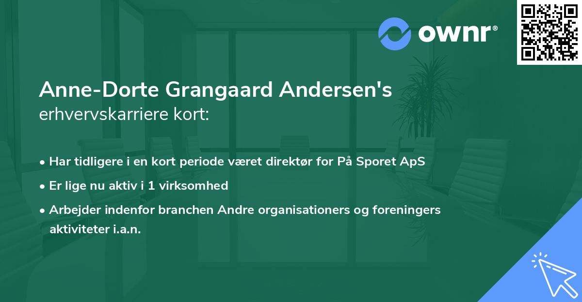 Anne-Dorte Grangaard Andersen's erhvervskarriere kort