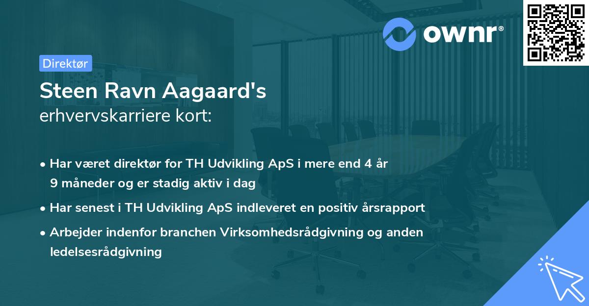 Steen Ravn Aagaard's erhvervskarriere kort