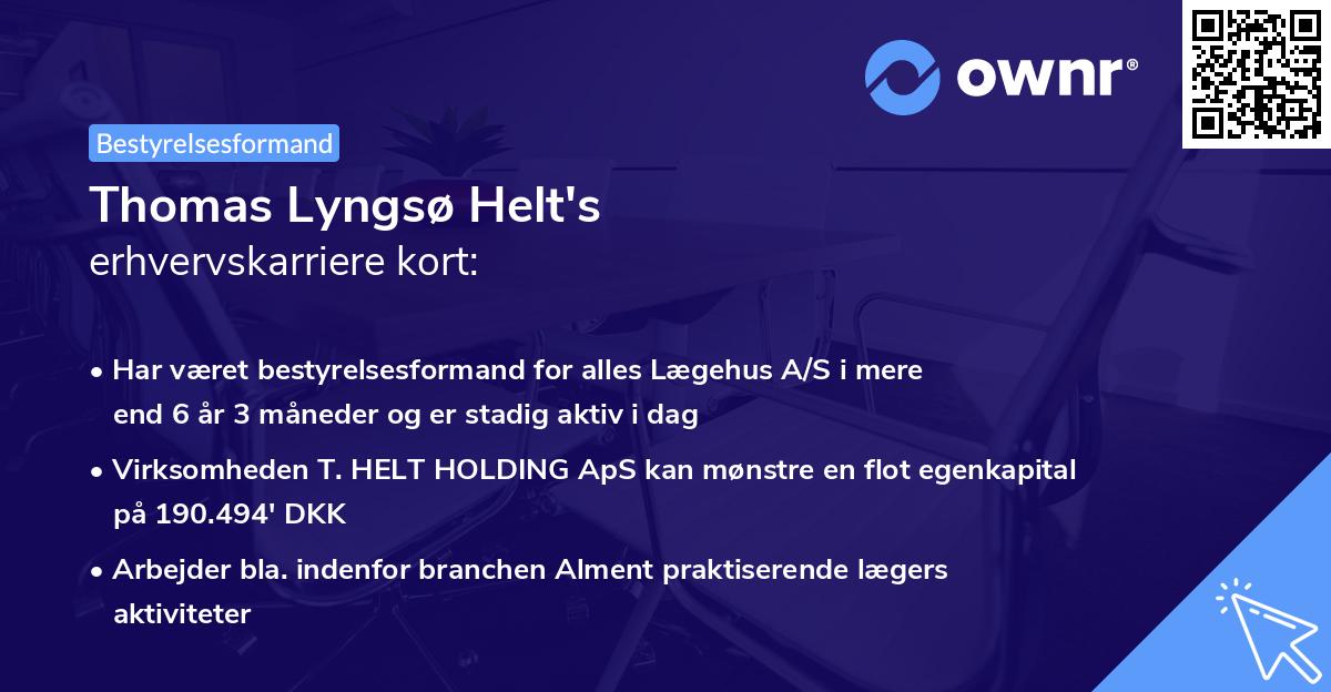 Thomas Lyngsø Helt's erhvervskarriere kort