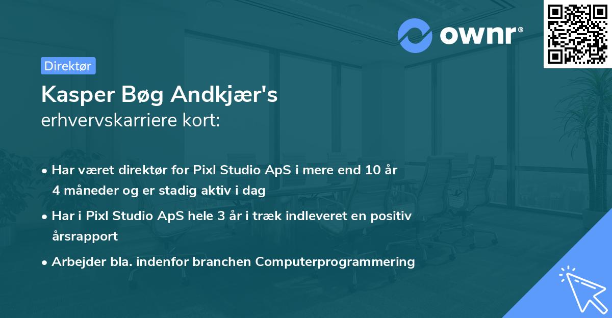 Kasper Bøg Andkjær's erhvervskarriere kort