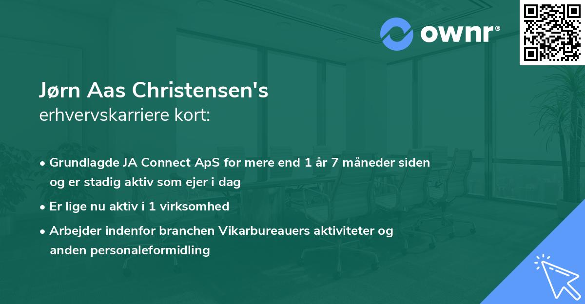 Jørn Aas Christensen's erhvervskarriere kort