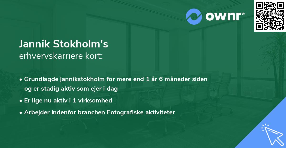 Jannik Stokholm's erhvervskarriere kort