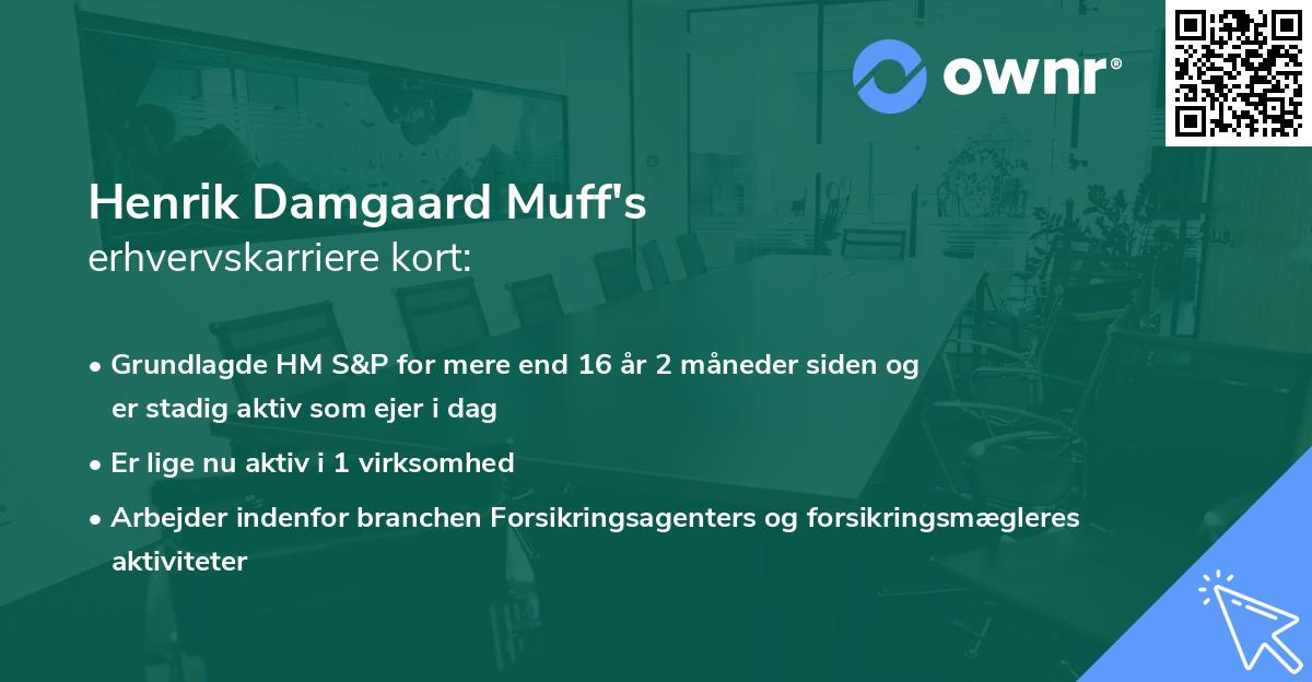 Henrik Damgaard Muff's erhvervskarriere kort