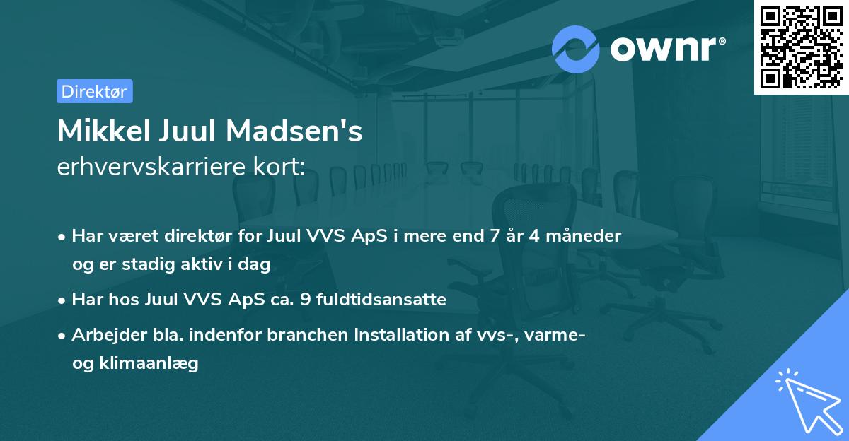 Mikkel Juul Madsen's erhvervskarriere kort