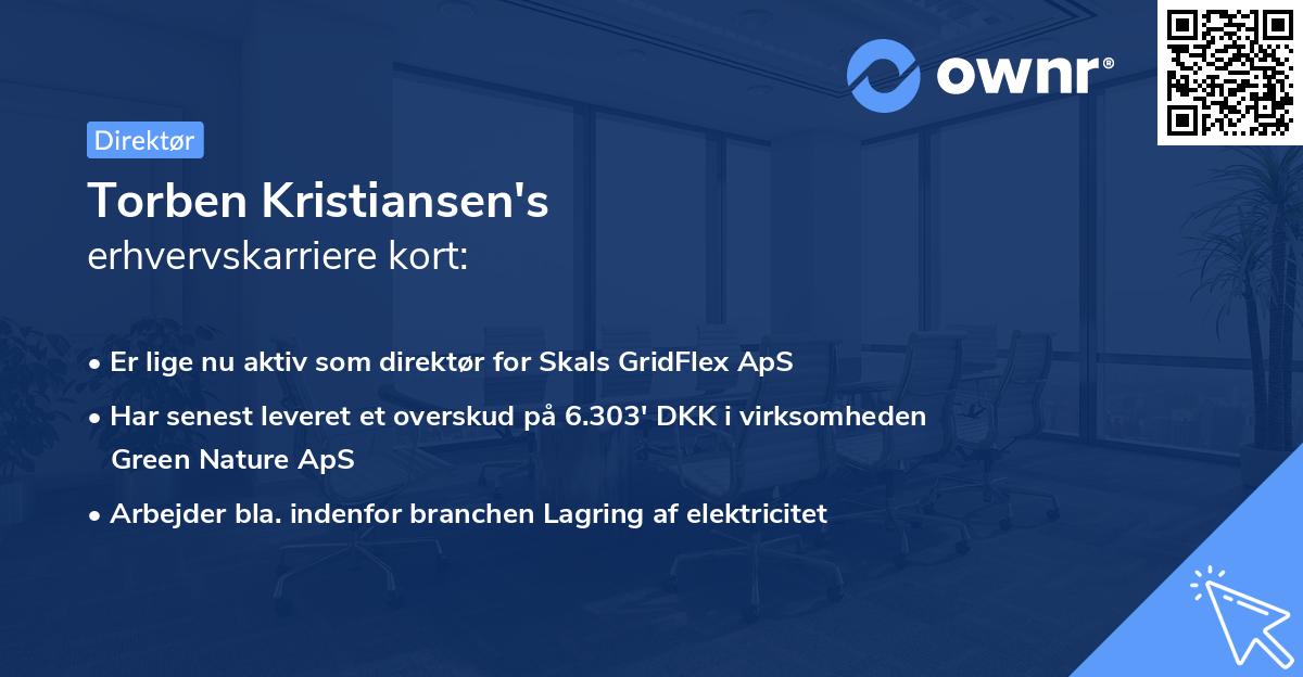 Torben Kristiansen's erhvervskarriere kort
