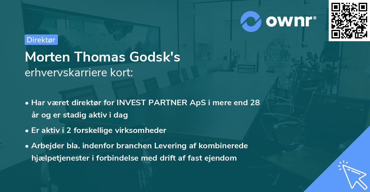Morten Thomas Godsk's erhvervskarriere kort