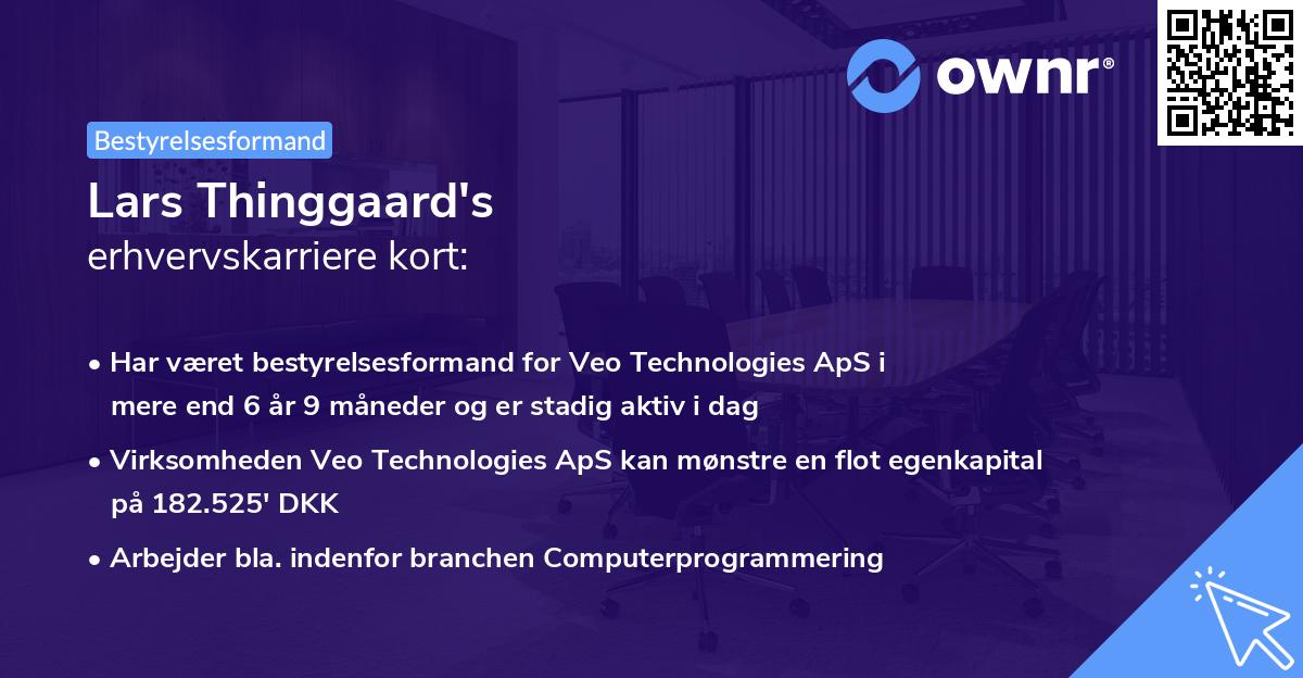 Lars Thinggaard's erhvervskarriere kort