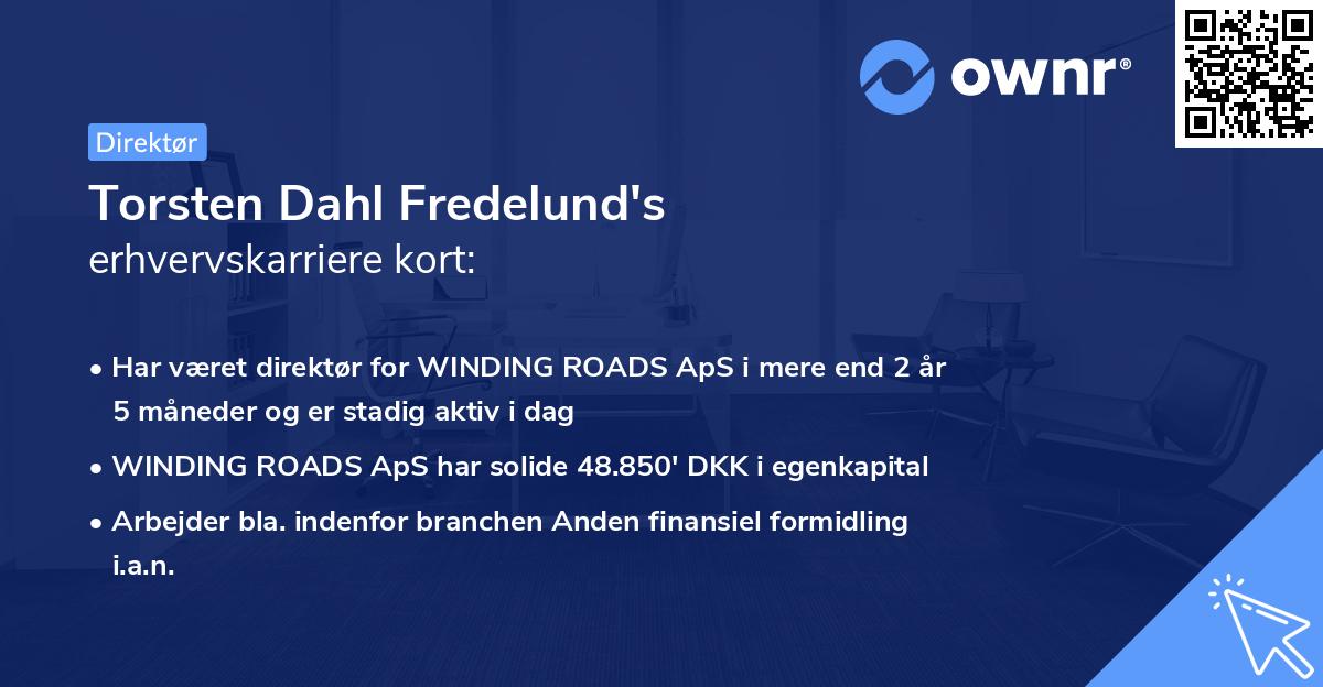 Torsten Dahl Fredelund's erhvervskarriere kort