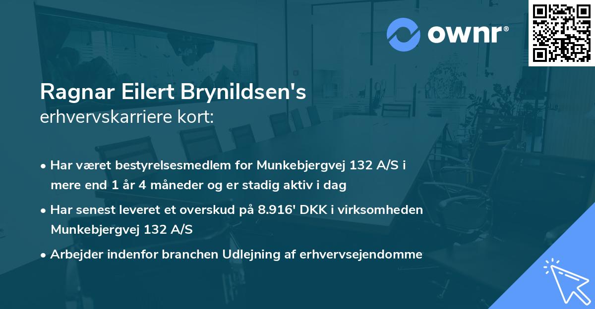 Ragnar Eilert Brynildsen's erhvervskarriere kort