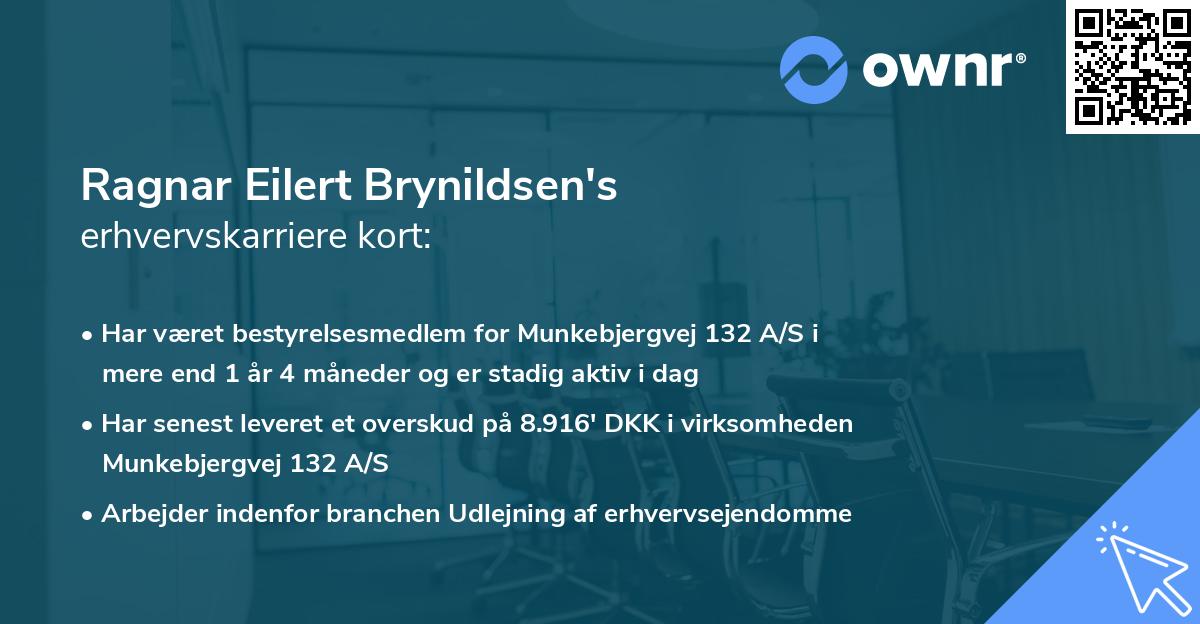 Ragnar Eilert Brynildsen's erhvervskarriere kort