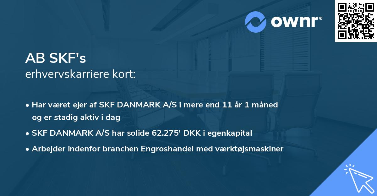 AB SKF's erhvervskarriere kort