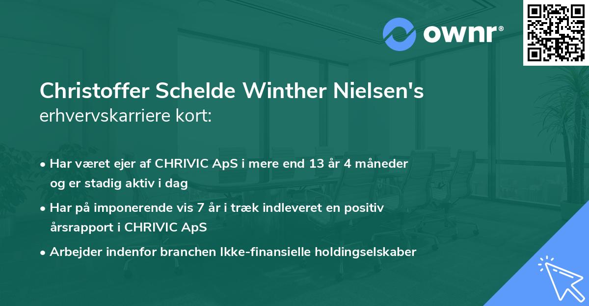 Christoffer Schelde Winther Nielsen's erhvervskarriere kort
