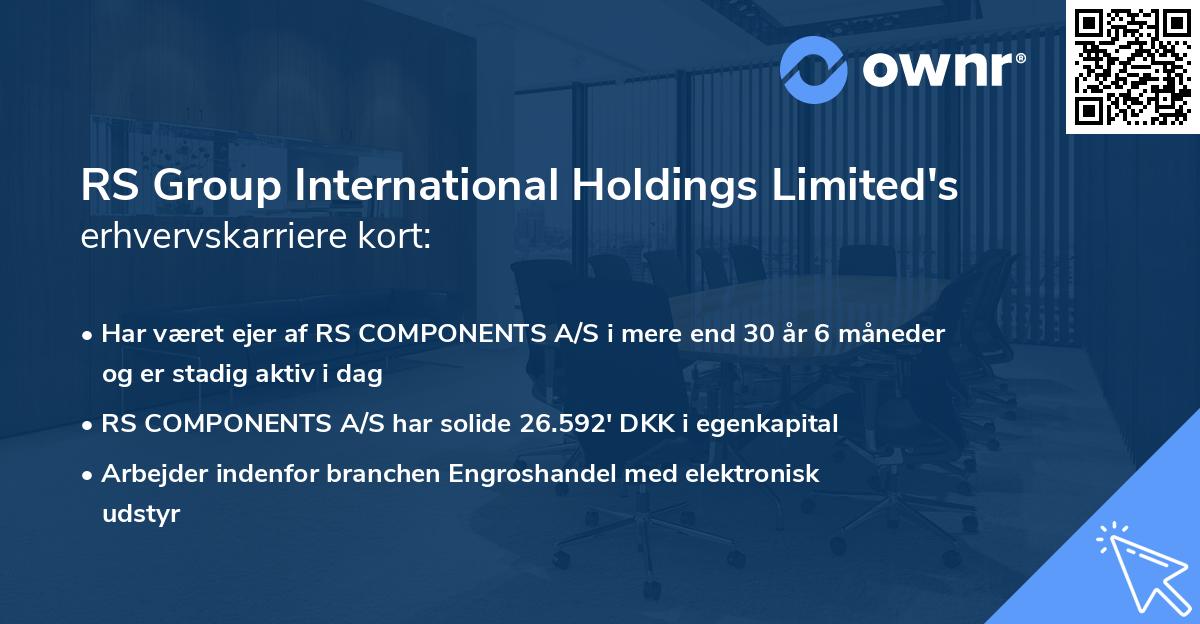 RS Group International Holdings Limited's erhvervskarriere kort