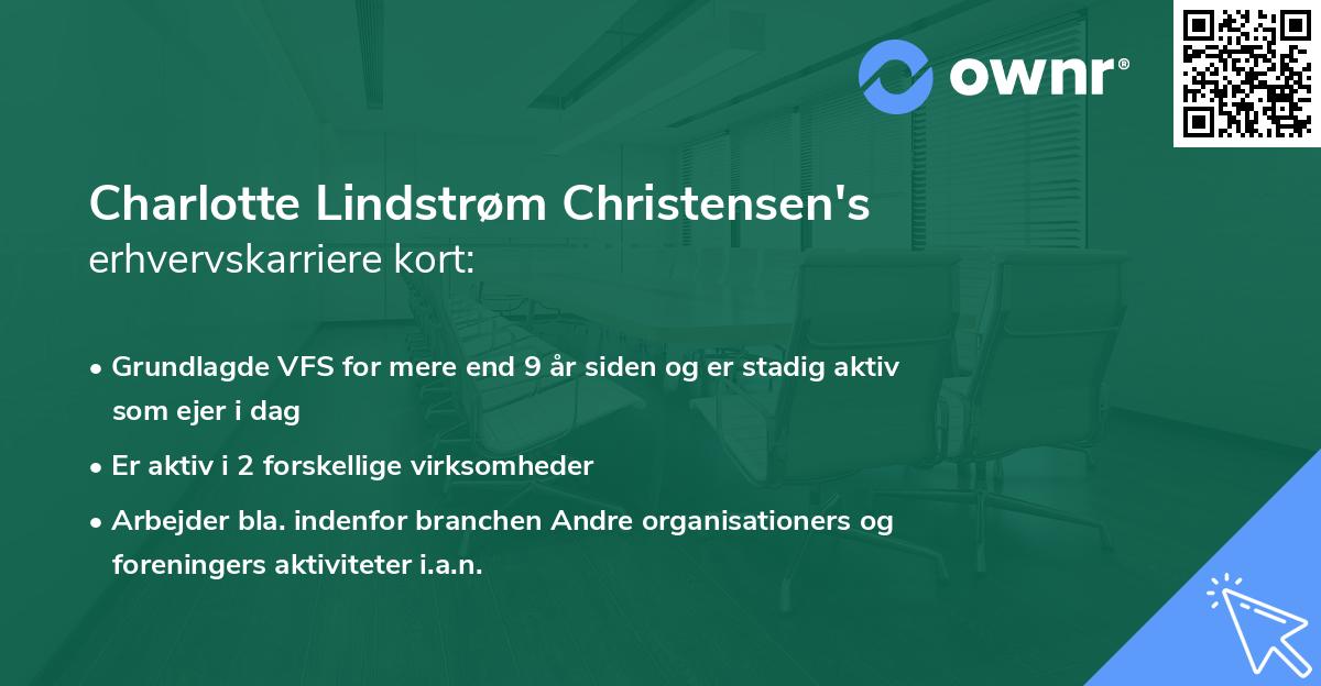 Charlotte Lindstrøm Christensen's erhvervskarriere kort